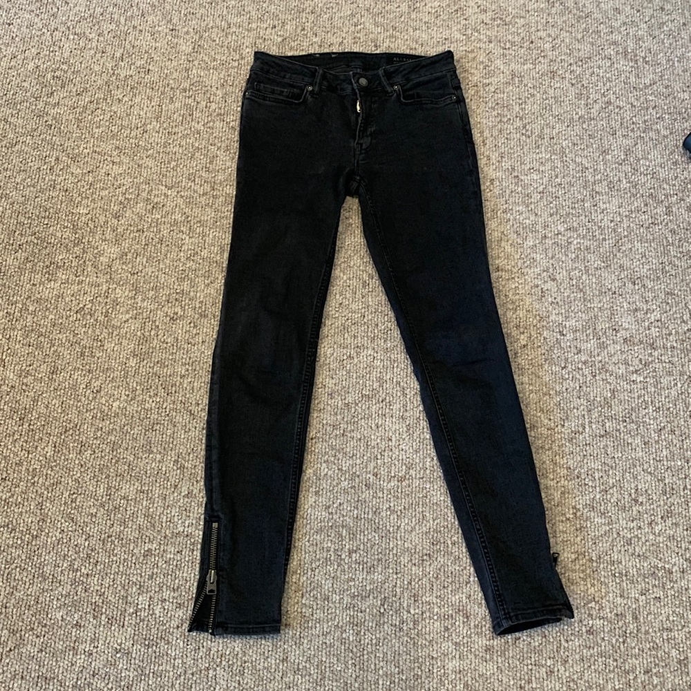 Mast Grey All Saints Sz 27 ankle skinny jeans